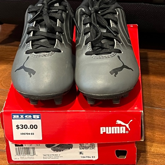 Puma Tacto II FG/AG Soccer Cleats | 10 | Unisex | Black Castlerock | Preowned - Picture 6 of 8